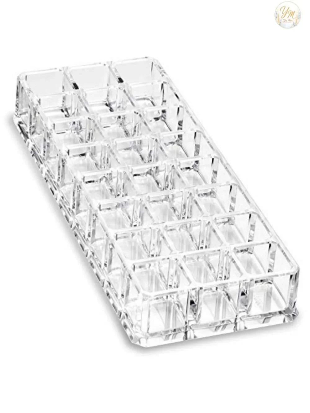 Acrylic Lipstick & Lip Gloss Organizer 48 Space Crystal Clear Cosmetic Storage